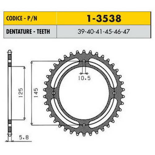 Купить звездочку ведущую Sunstar 1-3538-47 зубьев Звездочка ведущая Sunstar 1-3538-47 зубьев