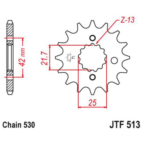 Звездочка ведущая JTF513.16 зубьев