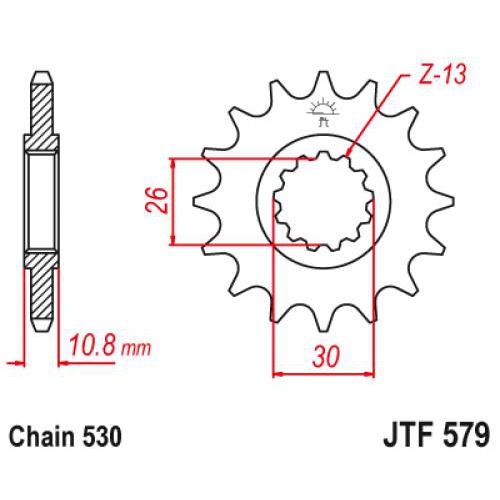Звездочка ведущая JTF579.17 зубьев